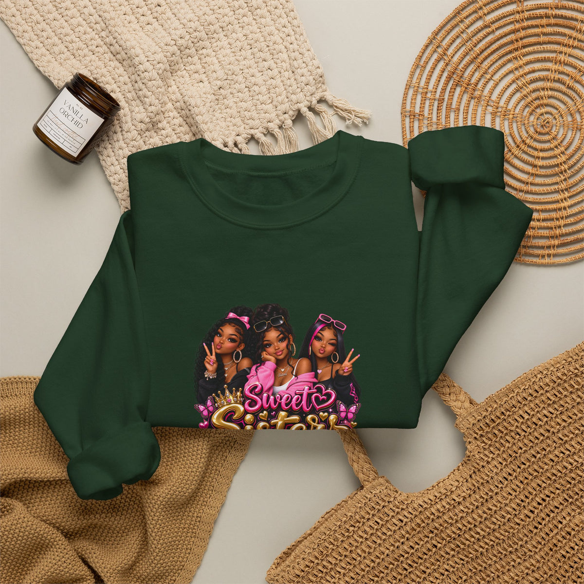 Sweet Sisters – Stylish Sisterhood Sweatshirt