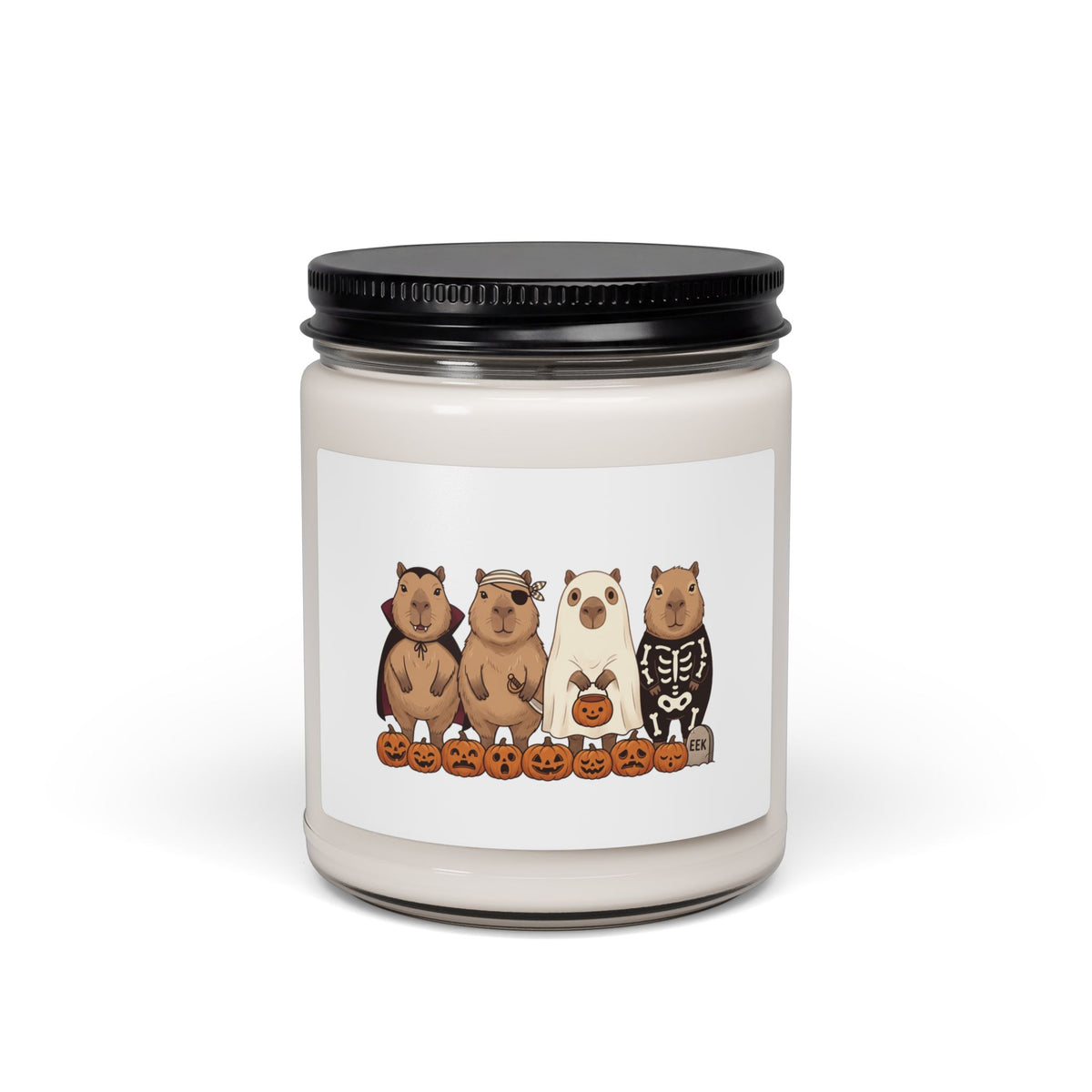 Halloween Bear Lineup Soy Candle | 9 oz Pumpkin Gift