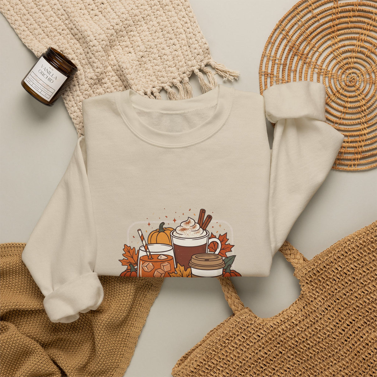 Sweater Weather Sweatshirt | Cozy Fall Drinks Crewneck