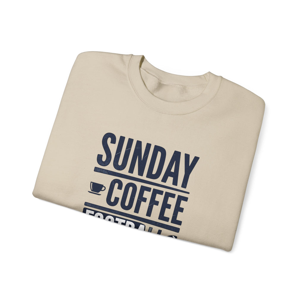 Sunday Coffee Football Repeat Sweatshirt | Navy Text Crewneck