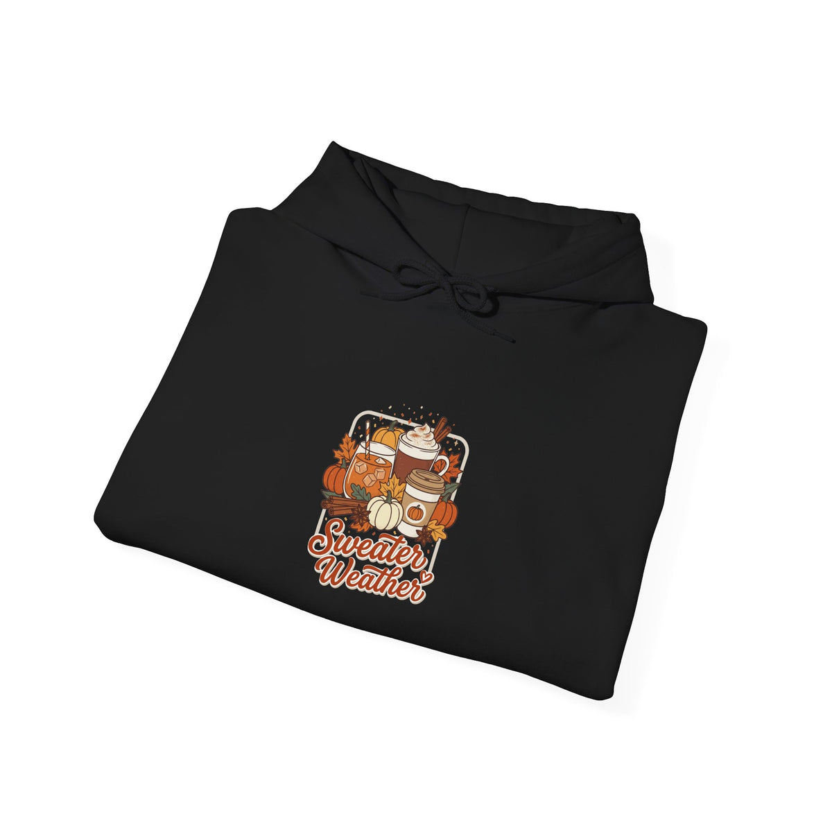 Sweater Weather Hoodie | Cozy Fall Drinks Graphic Pullover