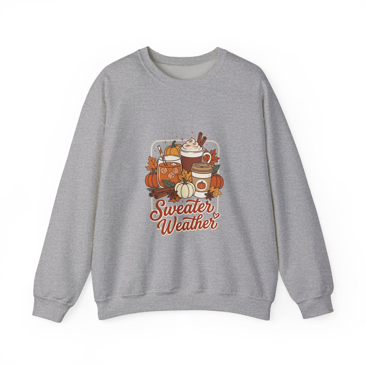 Sweater Weather Sweatshirt | Cozy Fall Drinks Crewneck