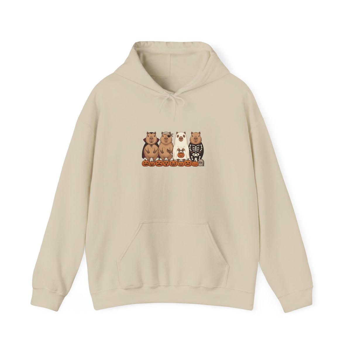Halloween Bear Lineup Hoodie | Pumpkin Costume Pullover