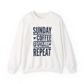 Sunday Coffee Football Repeat Sweatshirt | Navy Text Crewneck