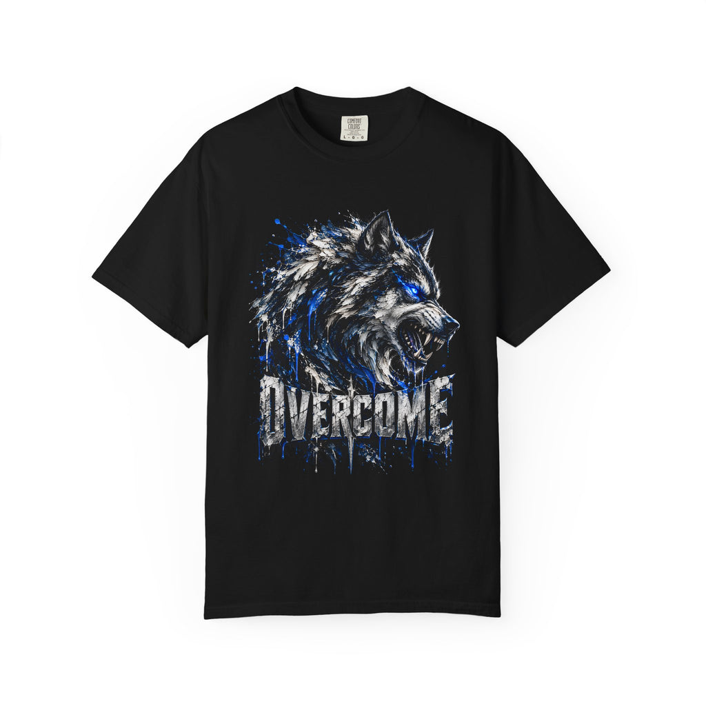 OVERCOME WOLF GRAPHIC T-SHIRT.