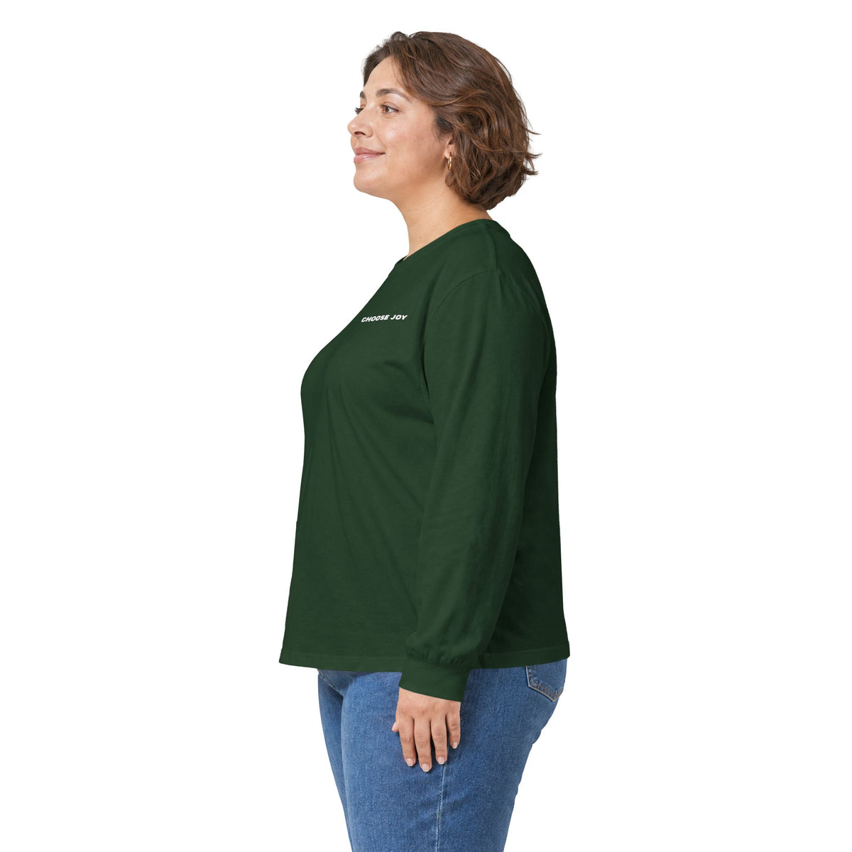 CHOOSE JOY Long Sleeve T-Shirt | Minimal Positive Quote Tee