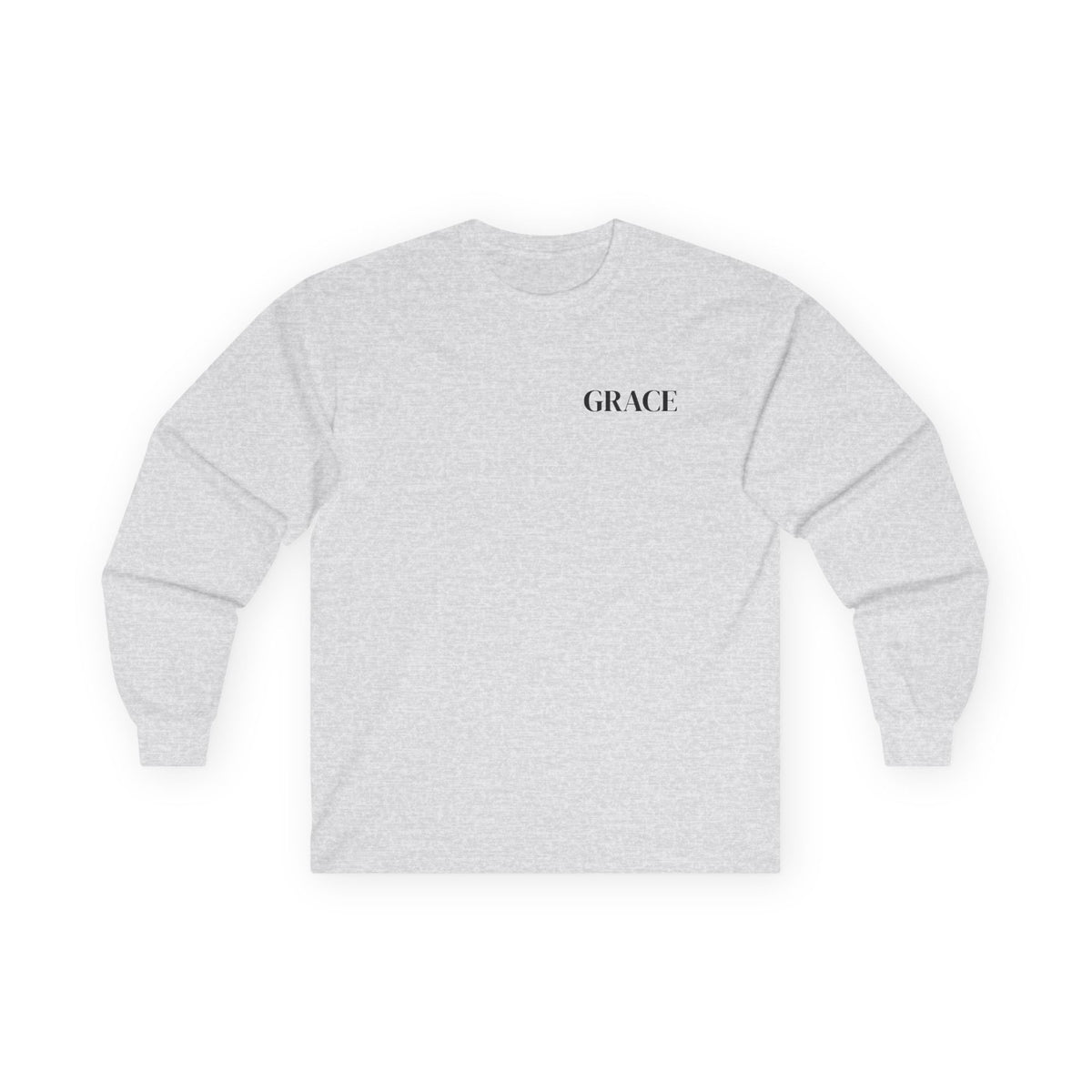 GRACE Long Sleeve T-Shirt | Minimal Faith-Inspired Unisex Tee