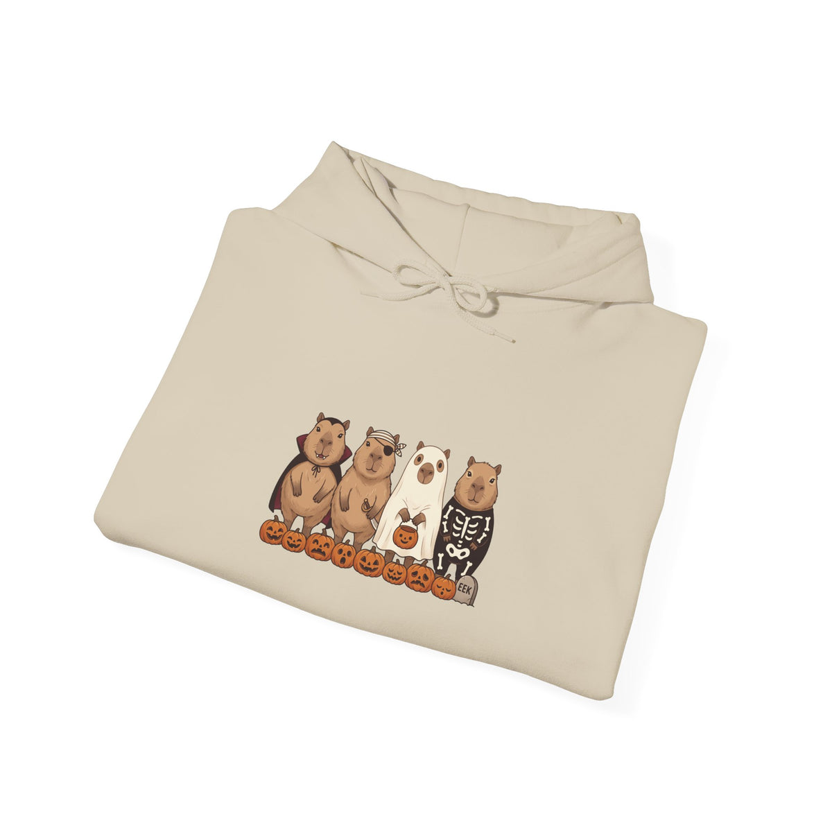 Halloween Bear Lineup Hoodie | Pumpkin Costume Pullover