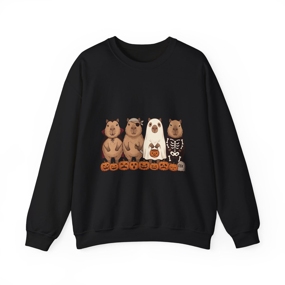 Halloween Bear Lineup Sweatshirt | Pumpkin Costume Crewneck