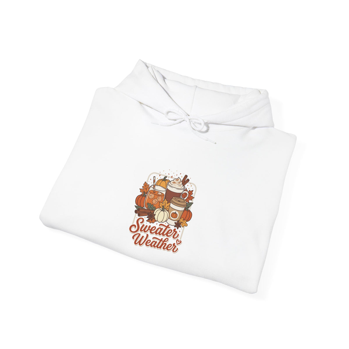 Sweater Weather Hoodie | Cozy Fall Drinks Graphic Pullover