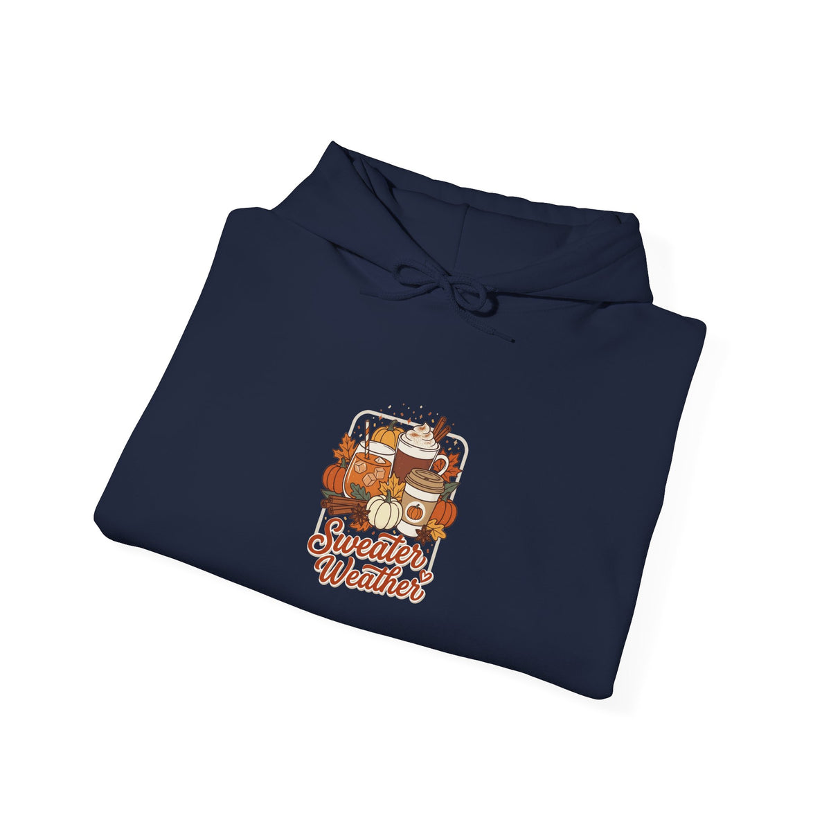 Sweater Weather Hoodie | Cozy Fall Drinks Graphic Pullover
