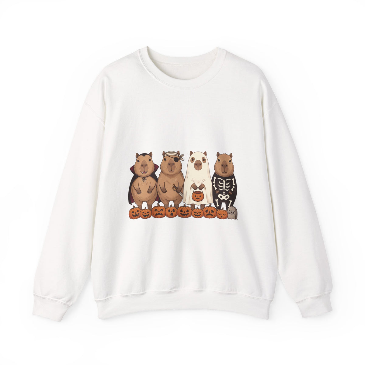 Halloween Bear Lineup Sweatshirt | Pumpkin Costume Crewneck