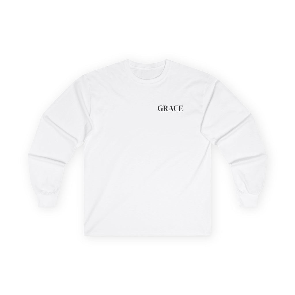GRACE Long Sleeve T-Shirt | Minimal Faith-Inspired Unisex Tee