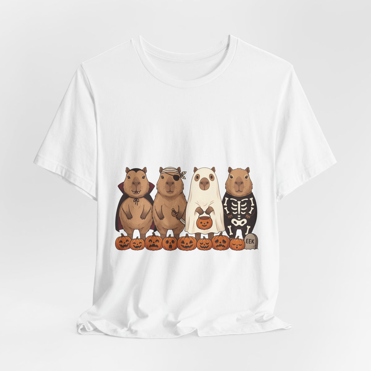 Halloween Bear Lineup T-Shirt | Pumpkin Costume Graphic Tee