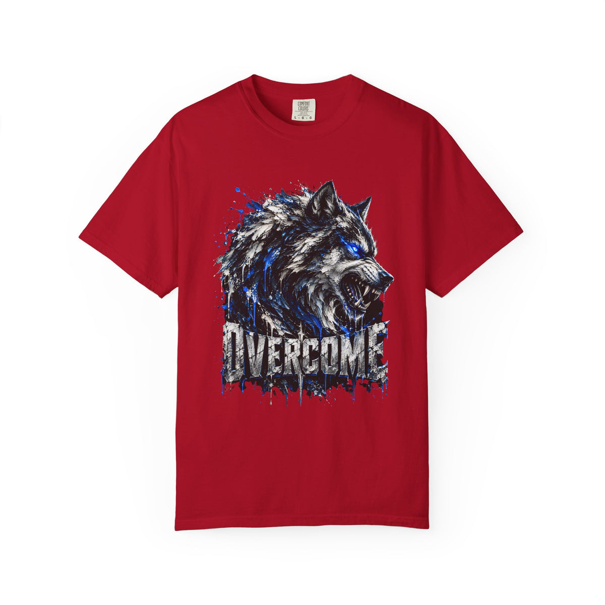 OVERCOME WOLF GRAPHIC T-SHIRT.