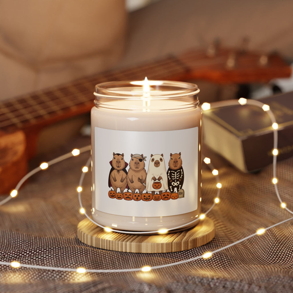 Halloween Bear Lineup Soy Candle | 9 oz Pumpkin Gift