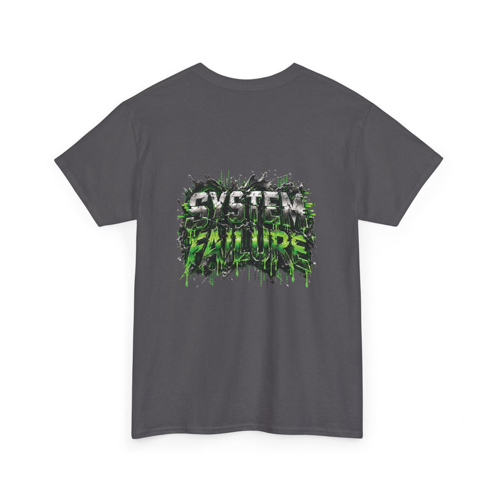 System Failure Green Graffiti Back-Print T-Shirt | FAITHNOVAS