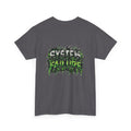 System Failure Green Graffiti Back-Print T-Shirt | FAITHNOVAS
