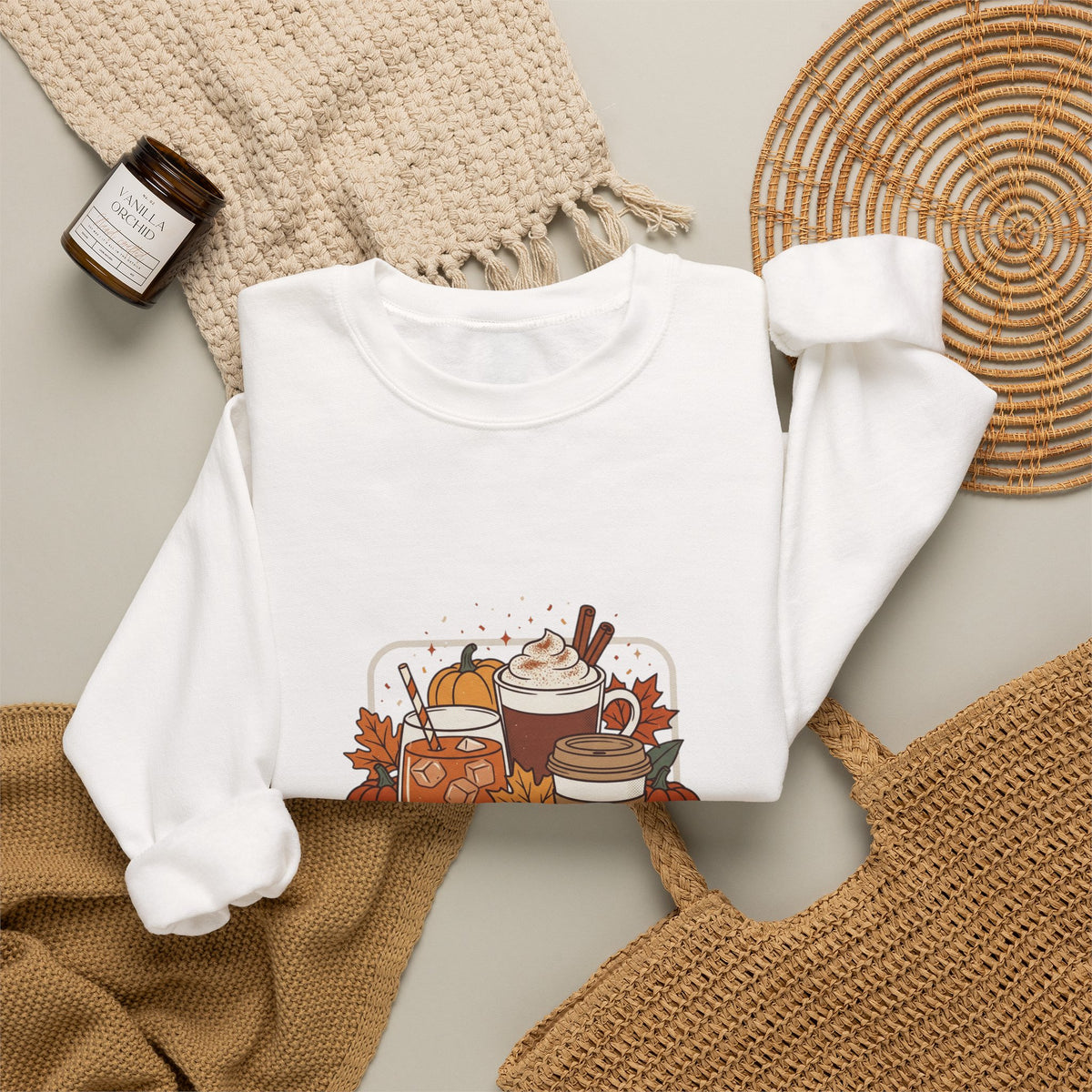 Sweater Weather Sweatshirt | Cozy Fall Drinks Crewneck