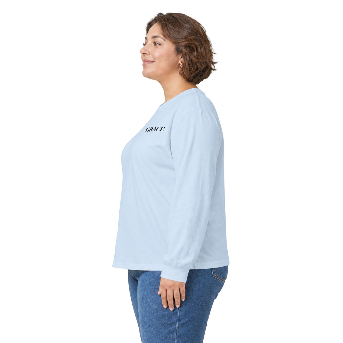 GRACE Long Sleeve T-Shirt | Minimal Faith-Inspired Unisex Tee