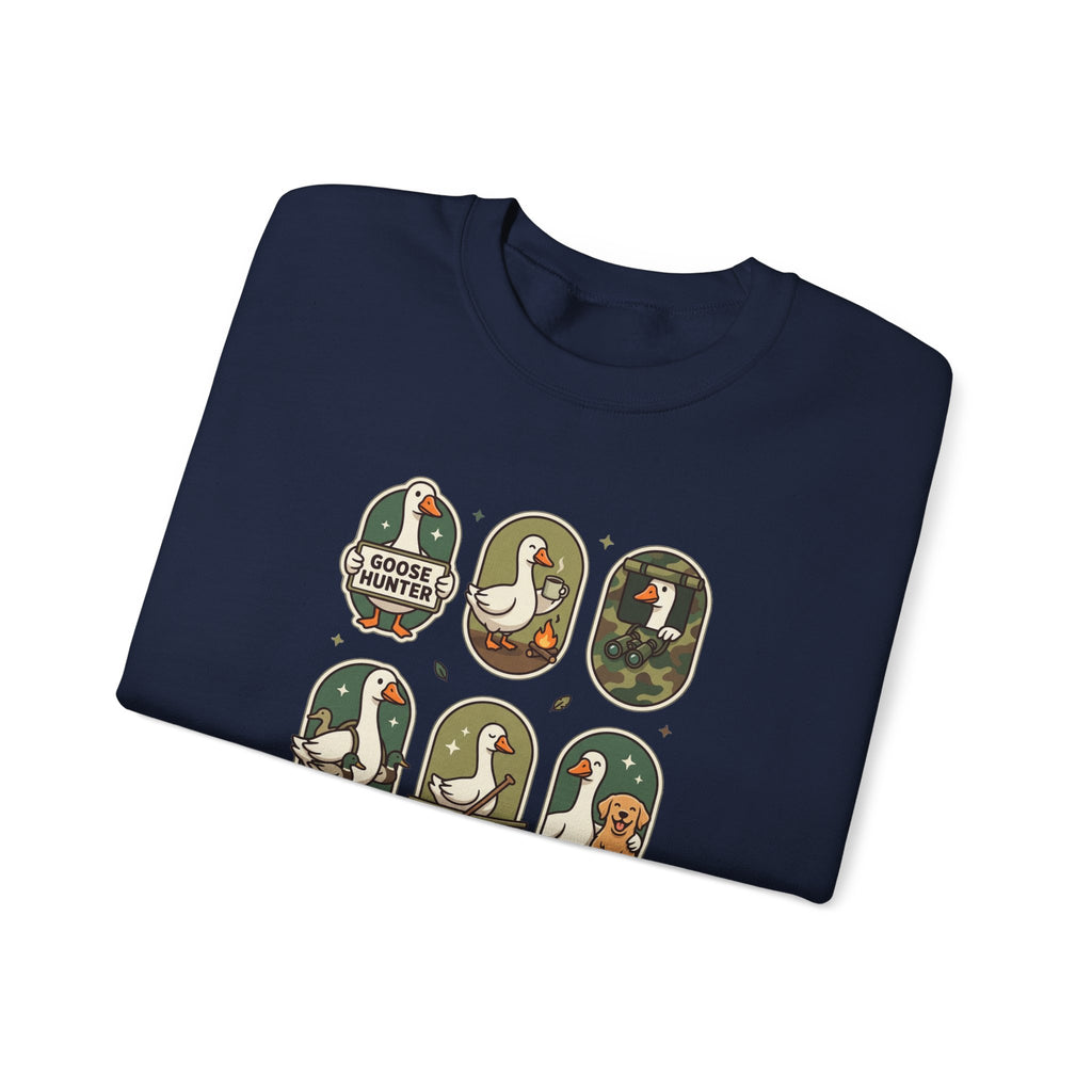 Vintage Goose Patch Illustrations Crewneck Sweatshirt | Duck Pond Graphic