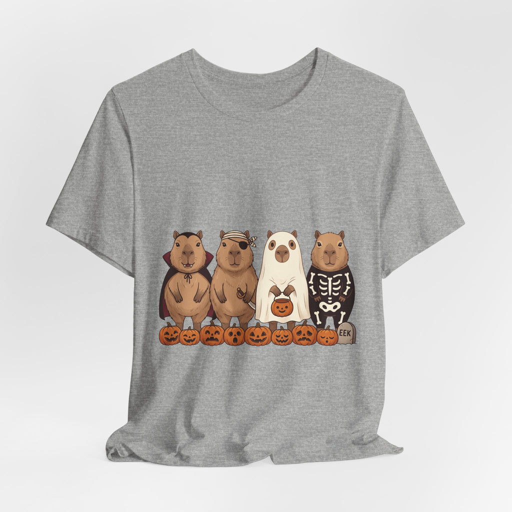 Halloween Bear Lineup T-Shirt | Pumpkin Costume Graphic Tee