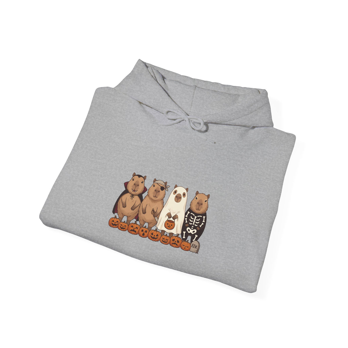 Halloween Bear Lineup Hoodie | Pumpkin Costume Pullover