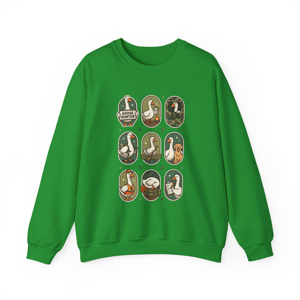 Vintage Goose Patch Illustrations Crewneck Sweatshirt | Duck Pond Graphic