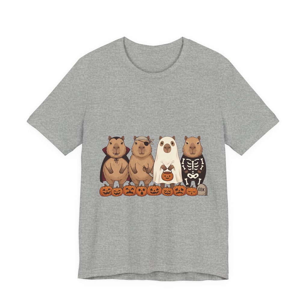 Halloween Bear Lineup T-Shirt | Pumpkin Costume Graphic Tee