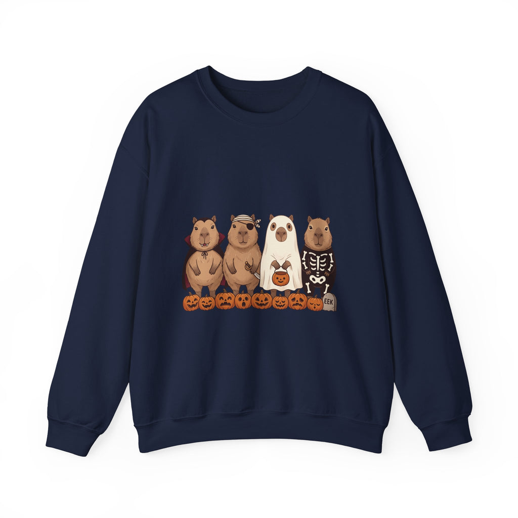 Halloween Bear Lineup Sweatshirt | Pumpkin Costume Crewneck
