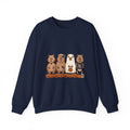 Halloween Bear Lineup Sweatshirt | Pumpkin Costume Crewneck