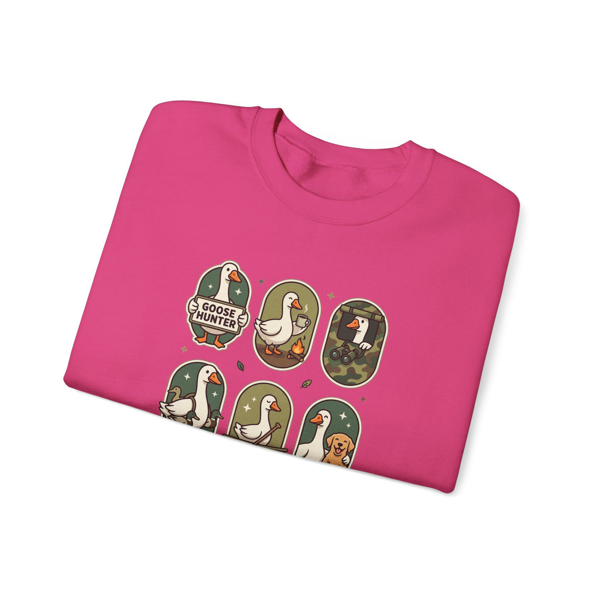 Vintage Goose Patch Illustrations Crewneck Sweatshirt | Duck Pond Graphic