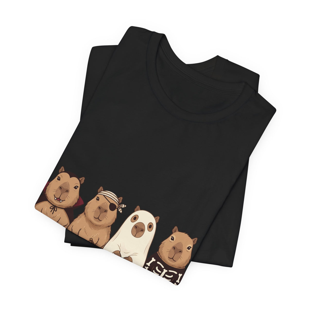 Halloween Bear Lineup T-Shirt | Pumpkin Costume Graphic Tee