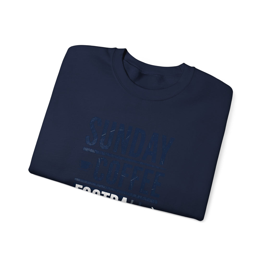 Sunday Coffee Football Repeat Sweatshirt | Navy Text Crewneck