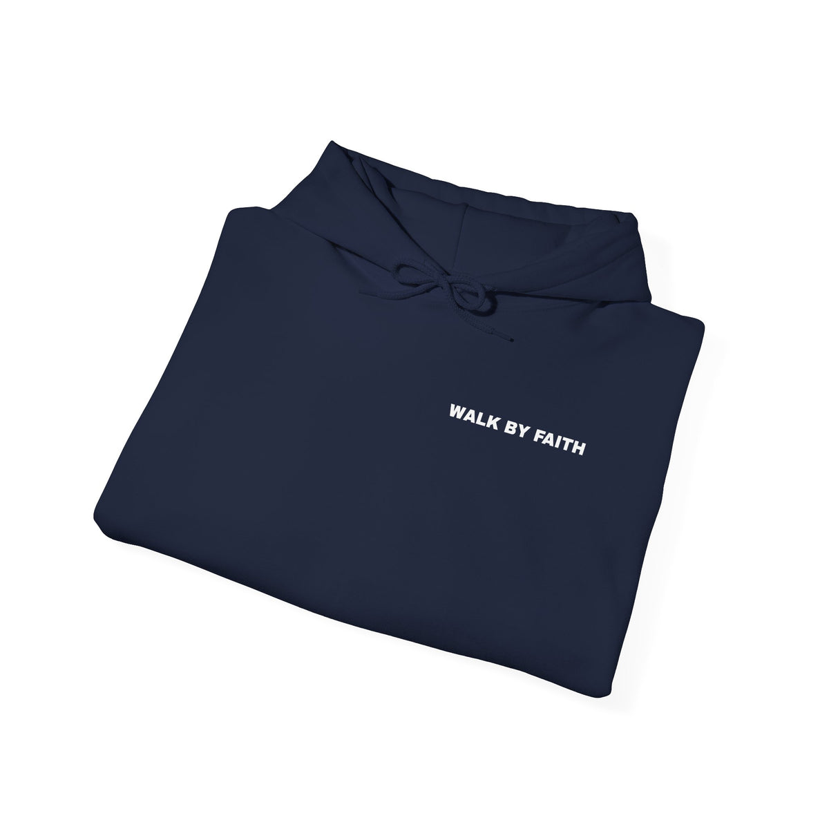 WALK BY FAITH Hoodie | Minimal Christian Quote Pullover