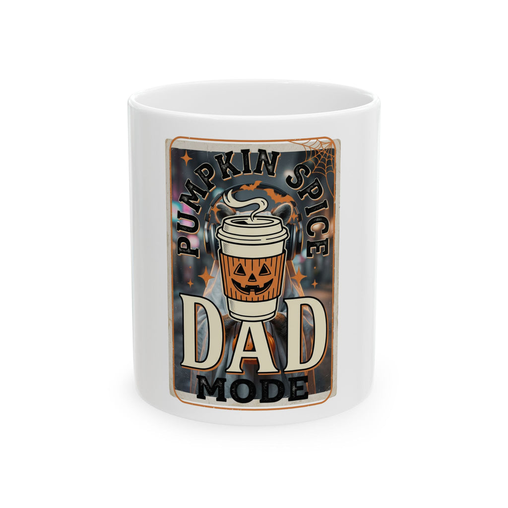 Pumpkin Spice Dad Mode Mug | Vintage Dark Graphic 11 oz
