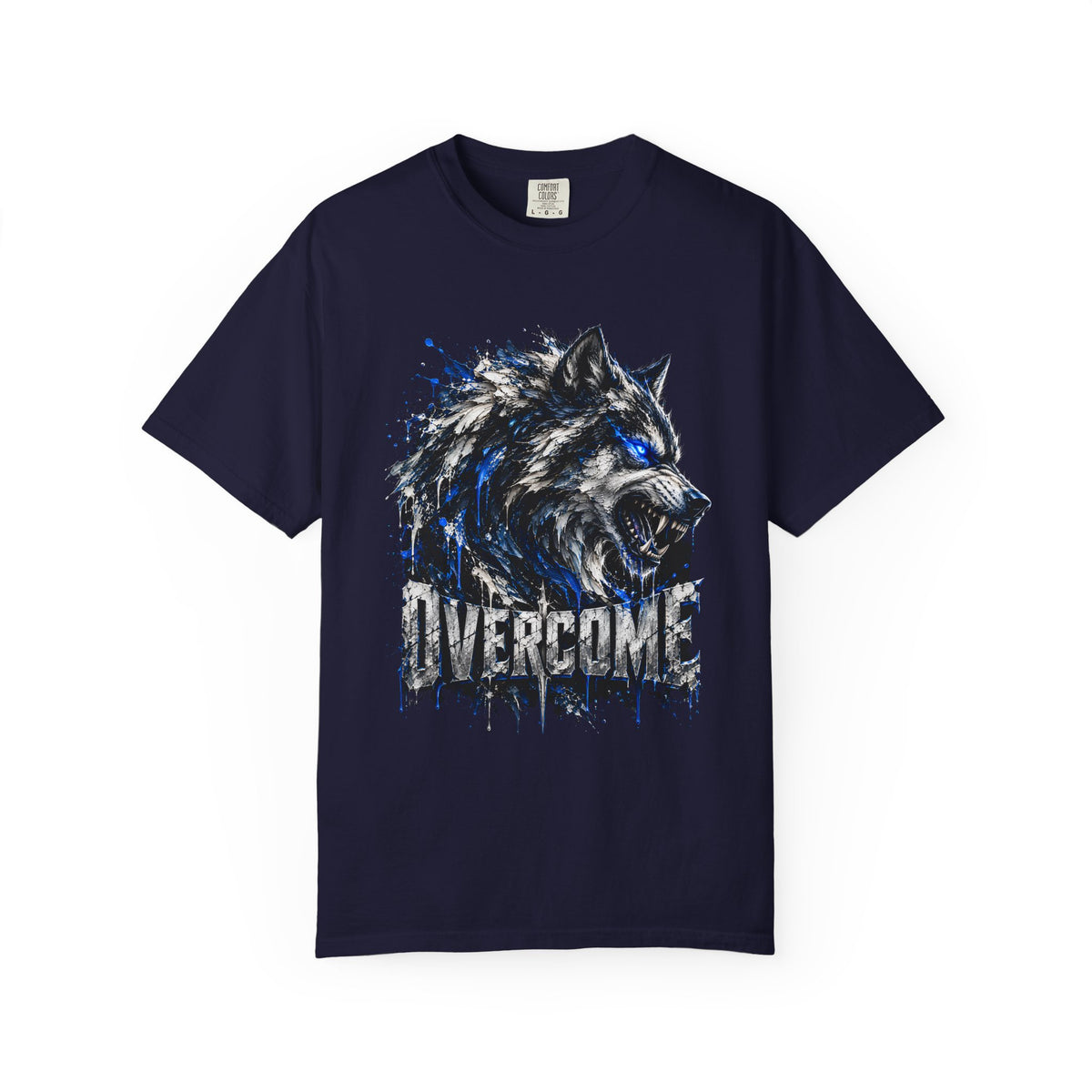 OVERCOME WOLF GRAPHIC T-SHIRT.