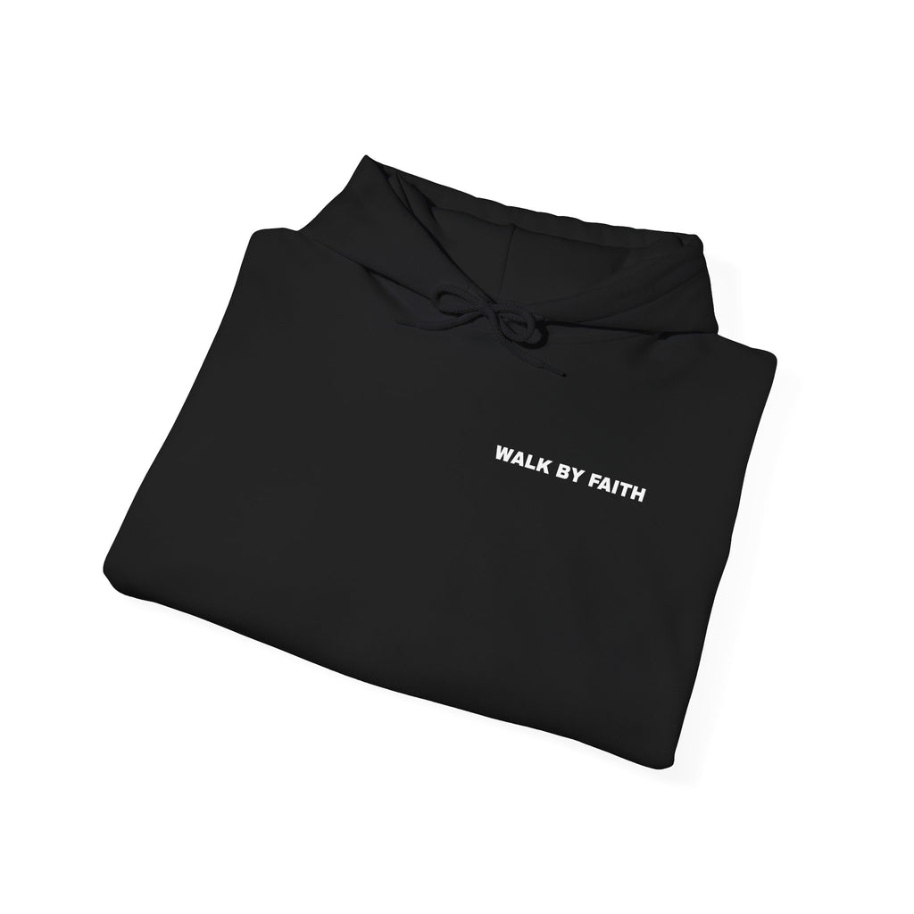 WALK BY FAITH Hoodie | Minimal Christian Quote Pullover