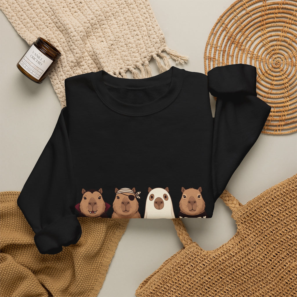 Halloween Bear Lineup Sweatshirt | Pumpkin Costume Crewneck