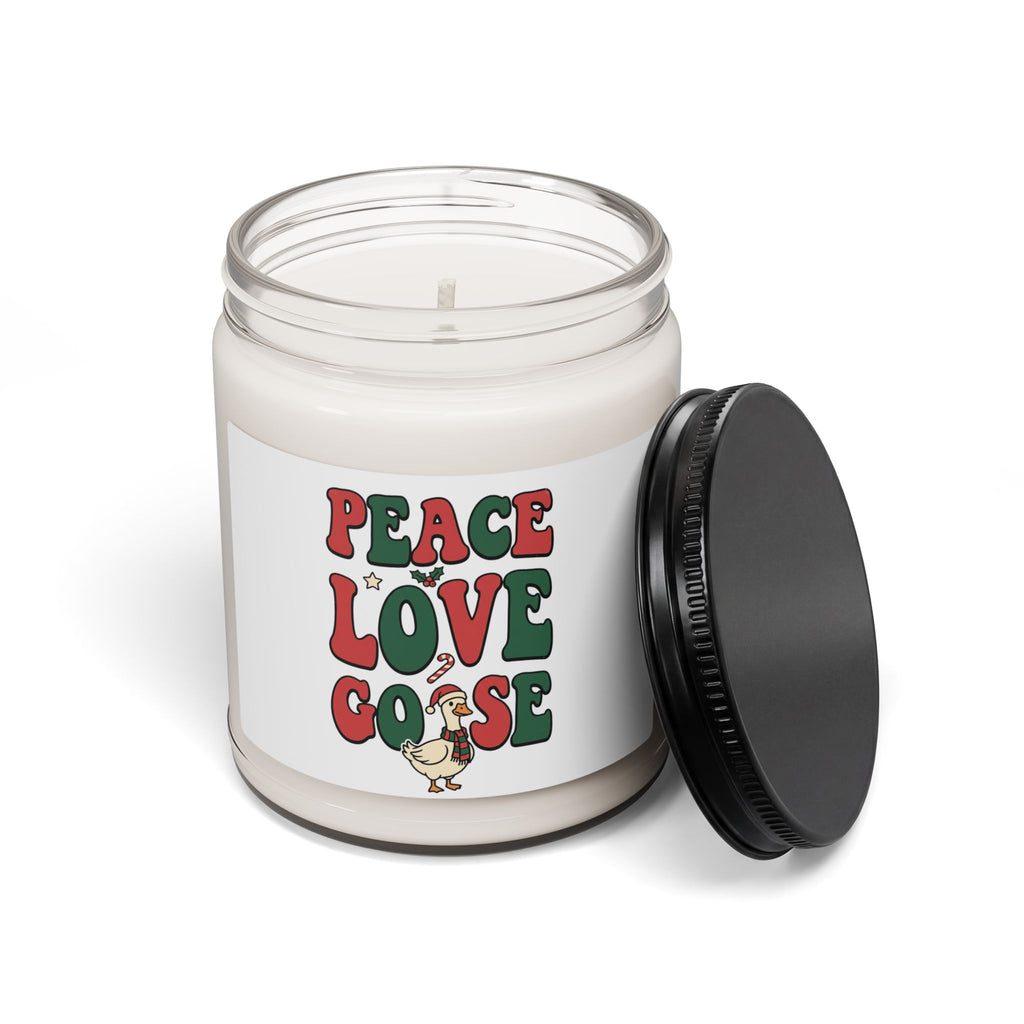 Peace Love Goose Soy Candle | 9 oz Christmas Gift