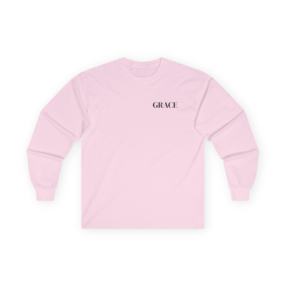 GRACE Long Sleeve T-Shirt | Minimal Faith-Inspired Unisex Tee