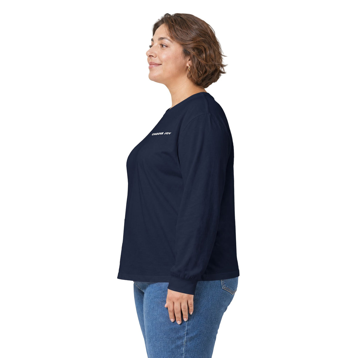 CHOOSE JOY Long Sleeve T-Shirt | Minimal Positive Quote Tee