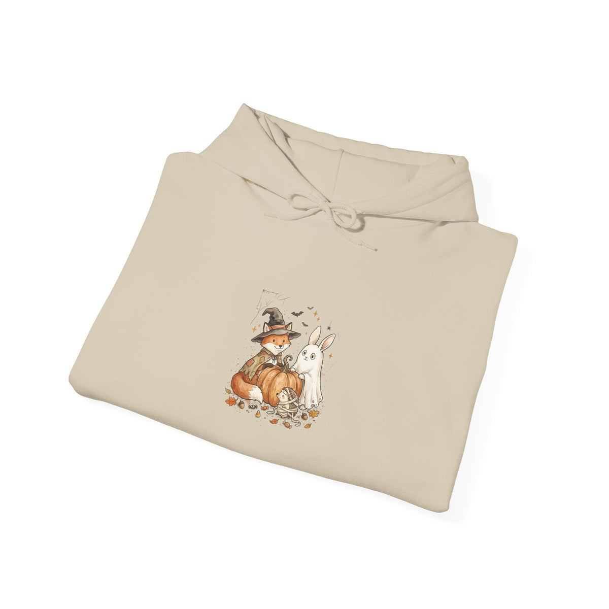 Woodland Animals & Pumpkin Hoodie | Cute Halloween Pullover