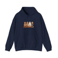 Halloween Bear Lineup Hoodie | Pumpkin Costume Pullover