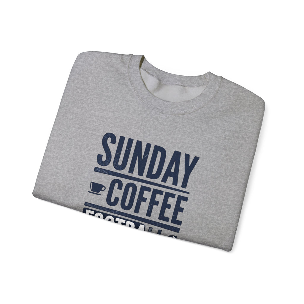 Sunday Coffee Football Repeat Sweatshirt | Navy Text Crewneck