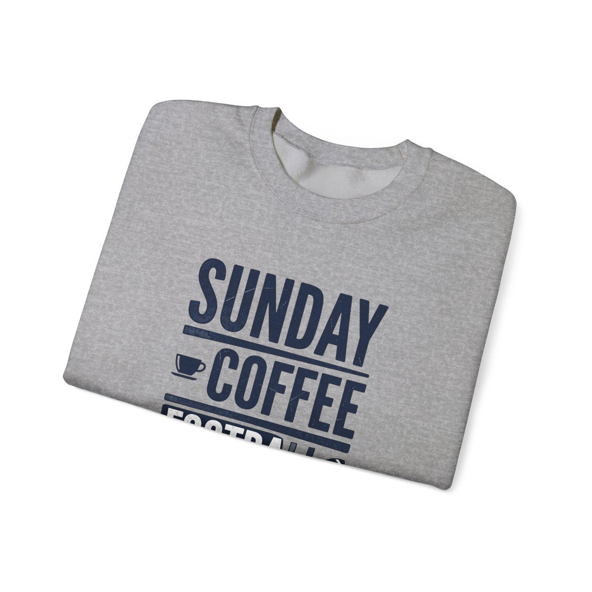 Sunday Coffee Football Repeat Sweatshirt | Navy Text Crewneck
