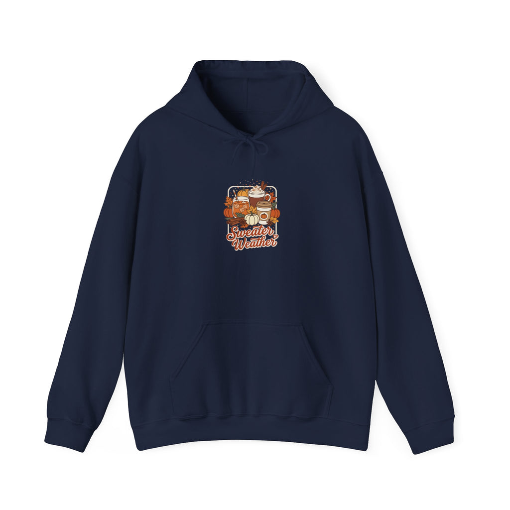 Sweater Weather Hoodie | Cozy Fall Drinks Graphic Pullover