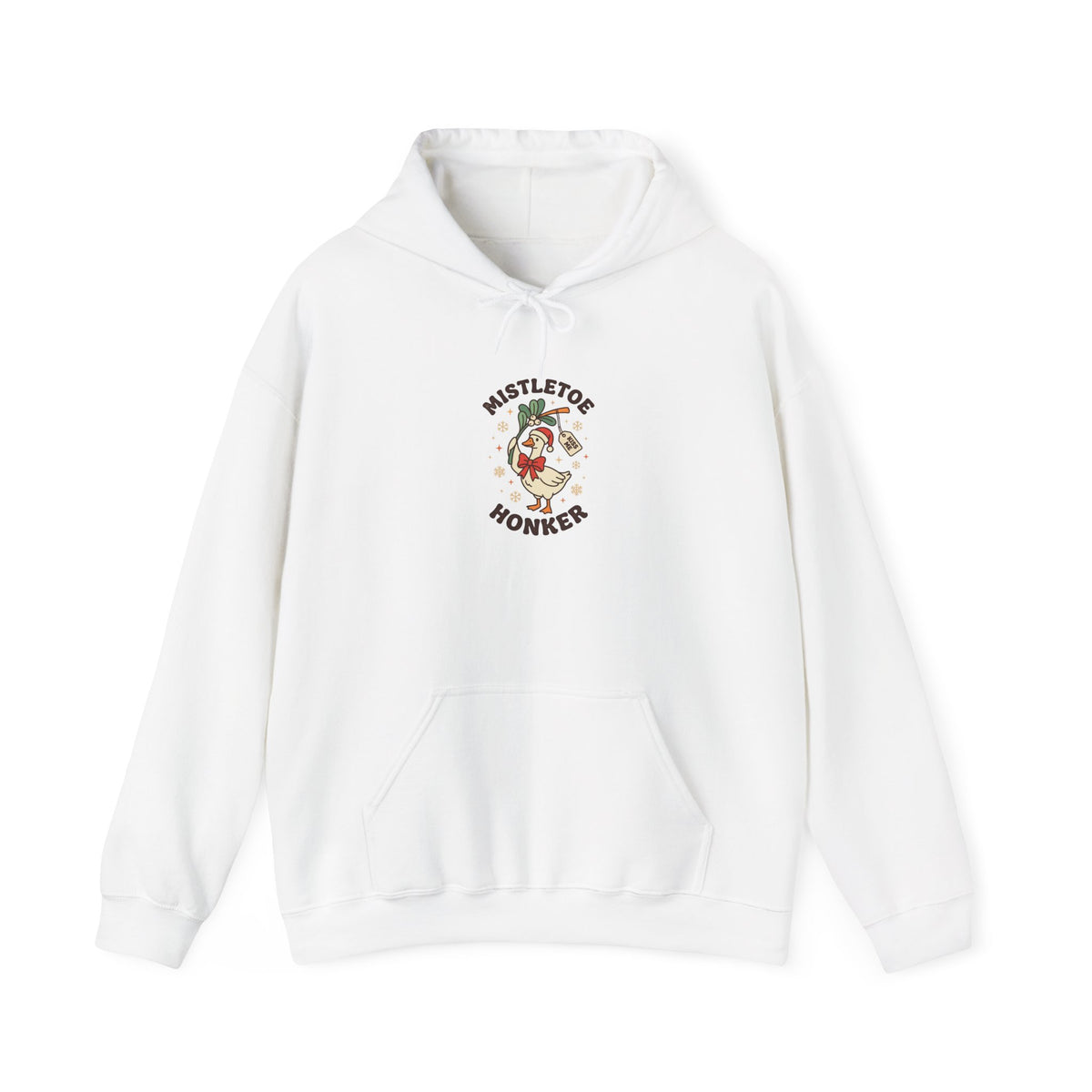 Mistletoe Honker Goose Hoodie | Festive Holiday Goose, Vintage Christmas