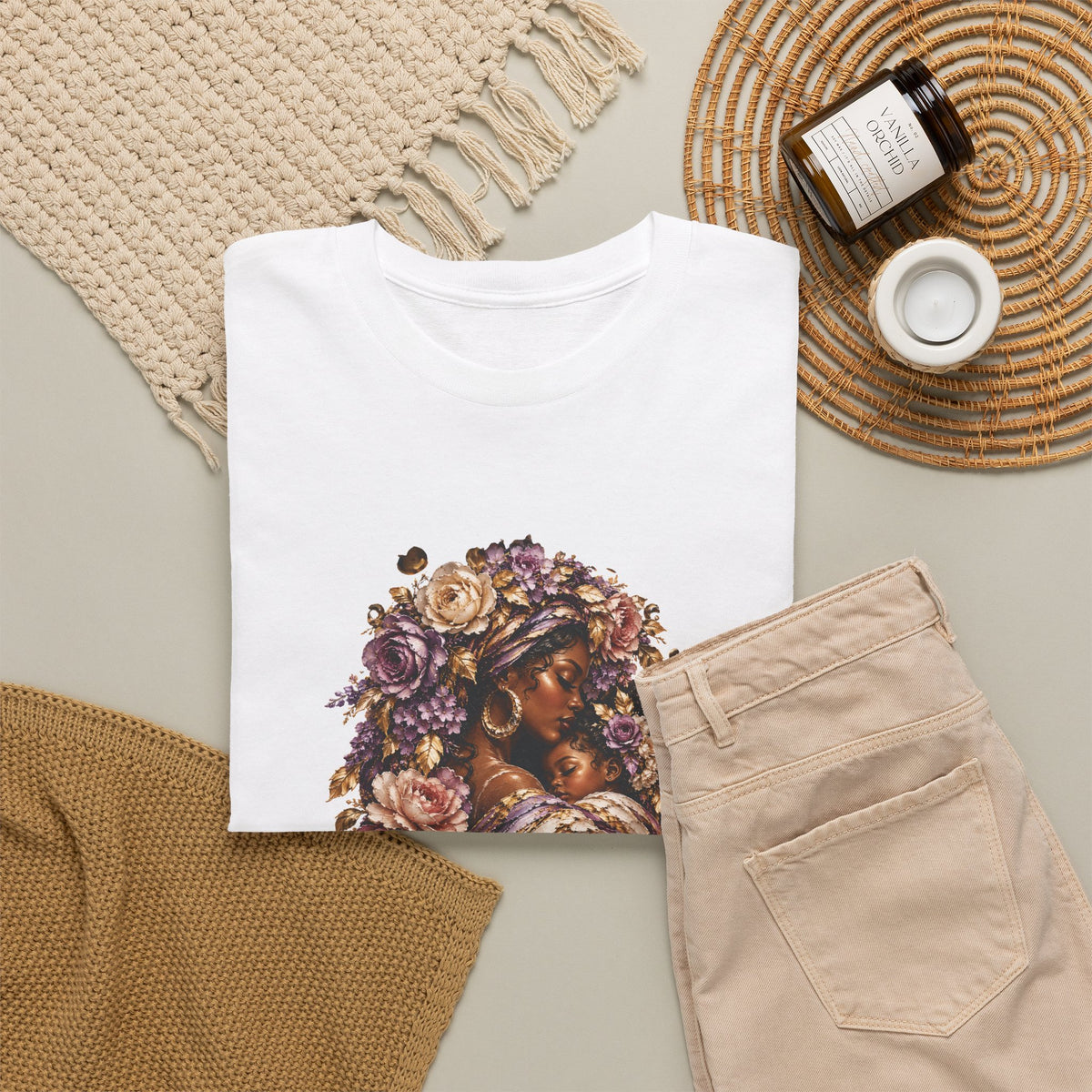 Mother & Child Floral T-Shirt — Matching Collection