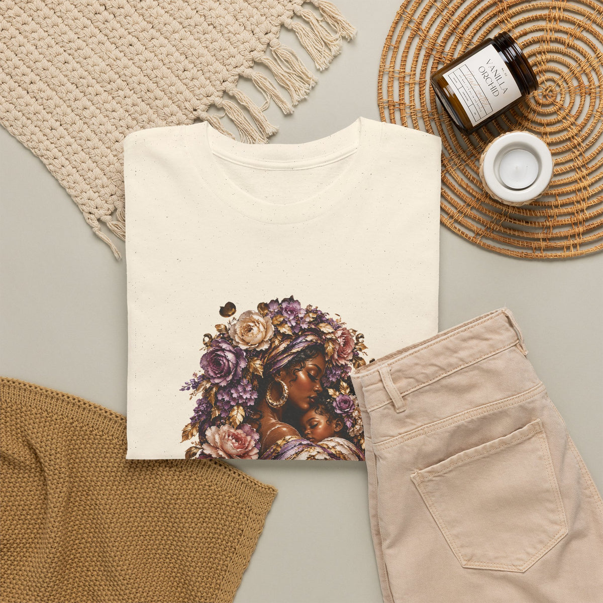 Mother & Child Floral T-Shirt — Matching Collection